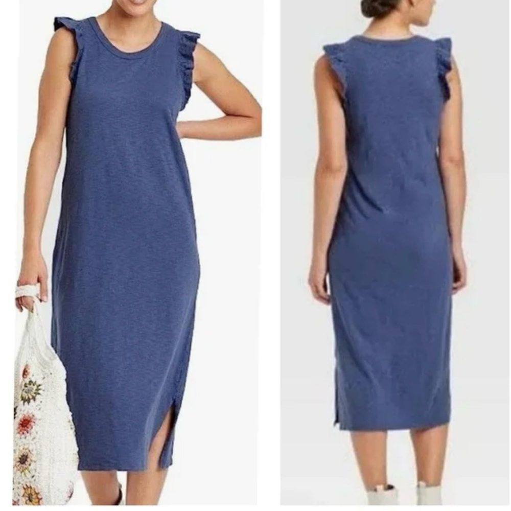 Universal Thread Ruffle Sleeve Tshirt Dress size Small
